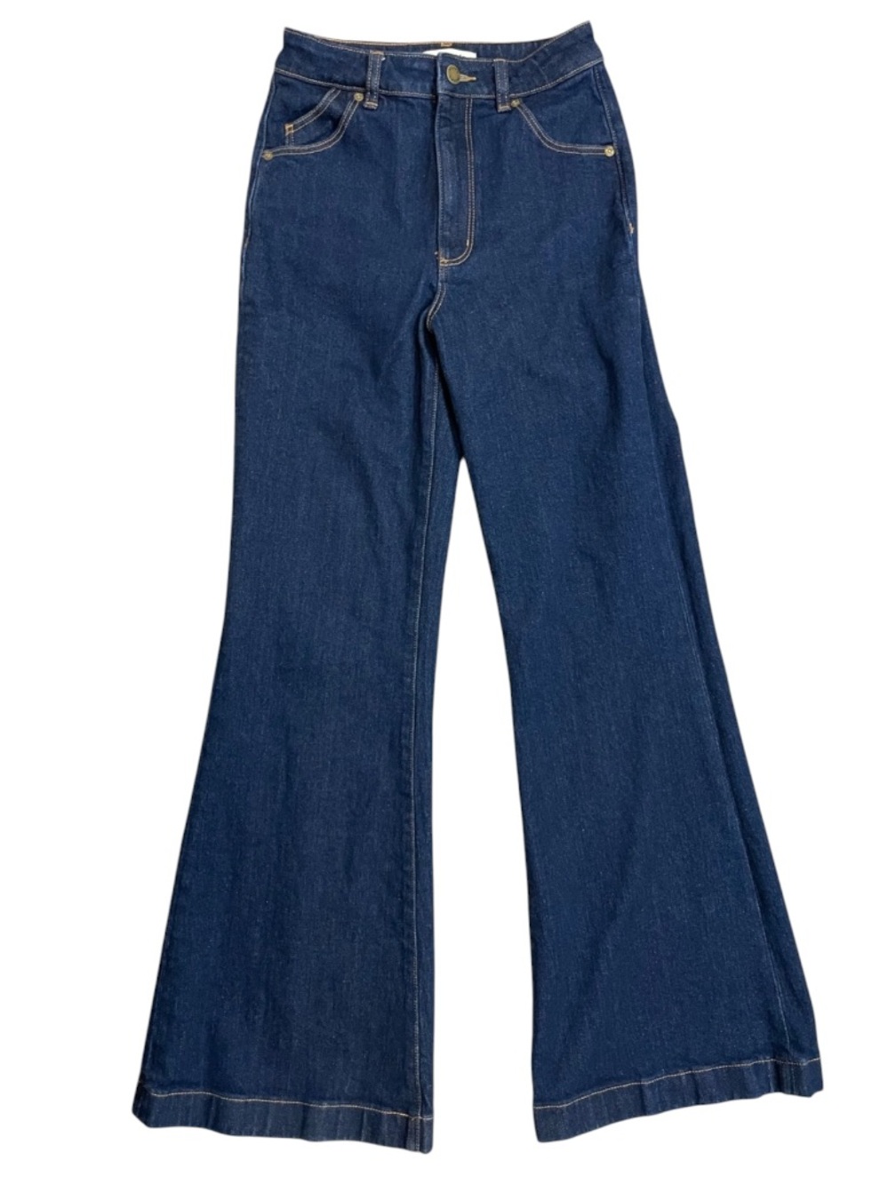 REVOLVE Rolla’s Eastcoast Flare High Rise Dark Wash Flared Leg Jeans